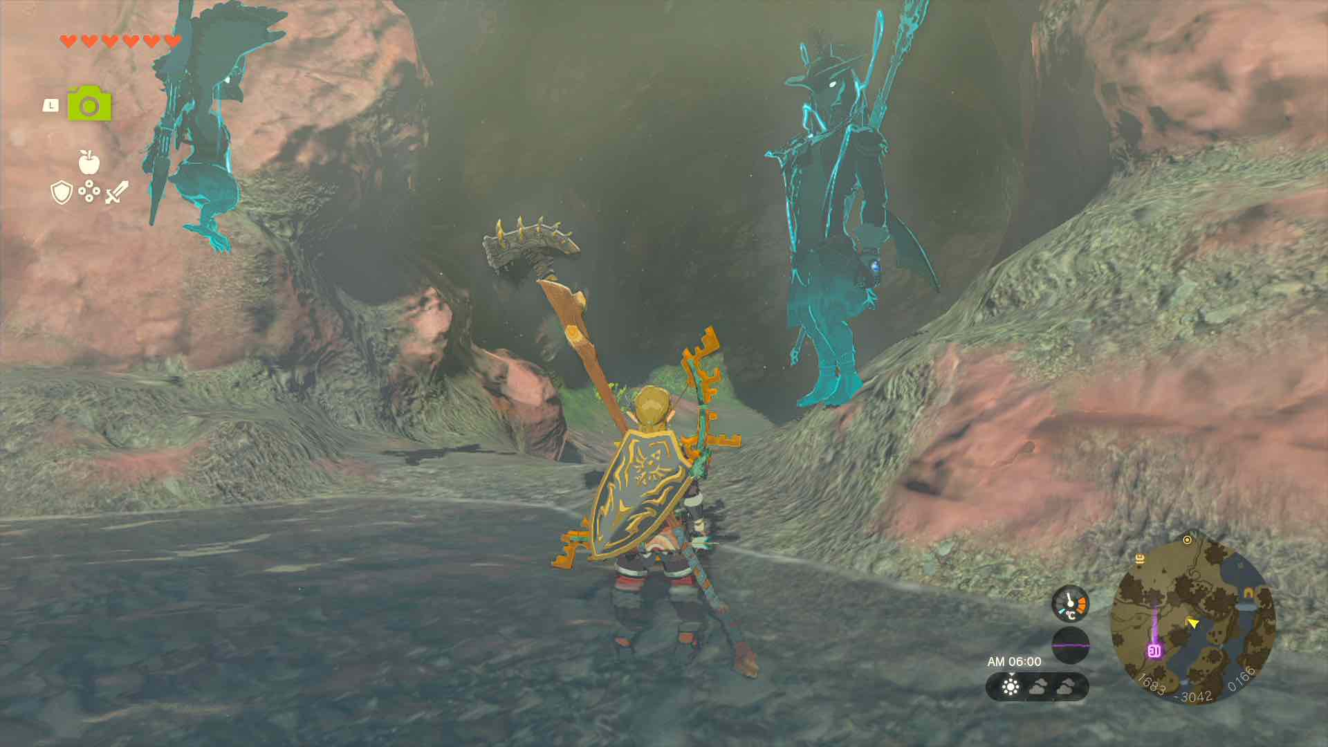 ルーテス湖の洞窟の入り口