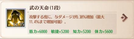 天命スキルを一段階進化