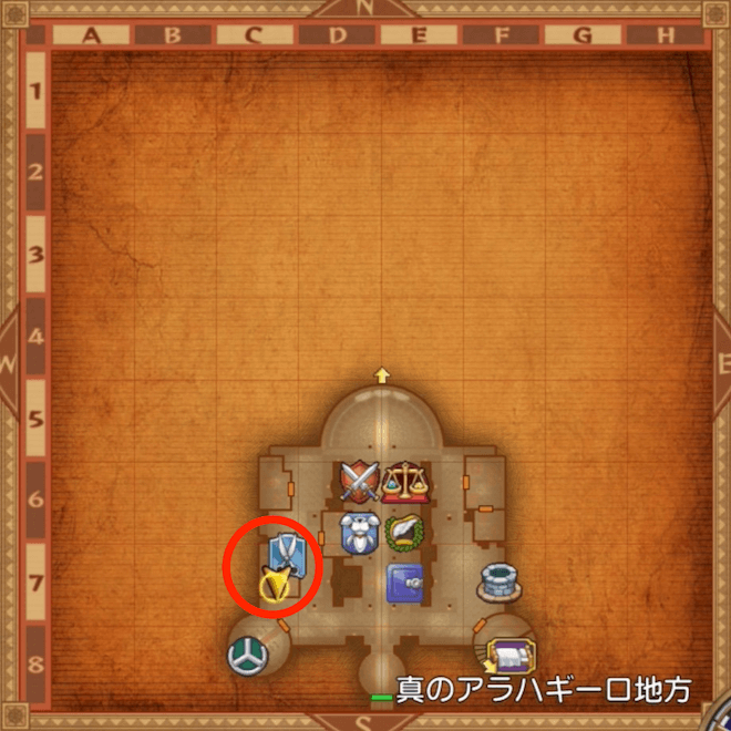 同僚サーンズの場所マップ