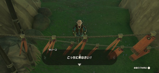 カリーユに注意されて入れない