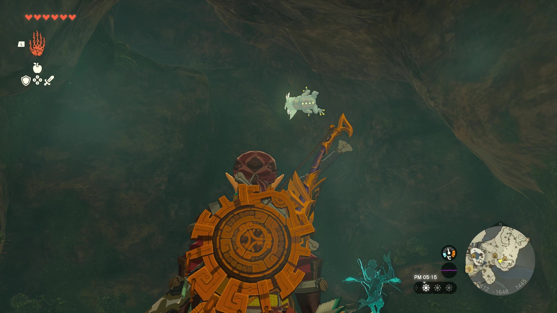 竪穴の洞窟のマップ