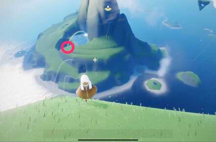 虹のふもとに移動