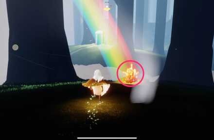 虹のキャンドル