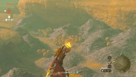 爆弾花でタンブルウィードを爆破する