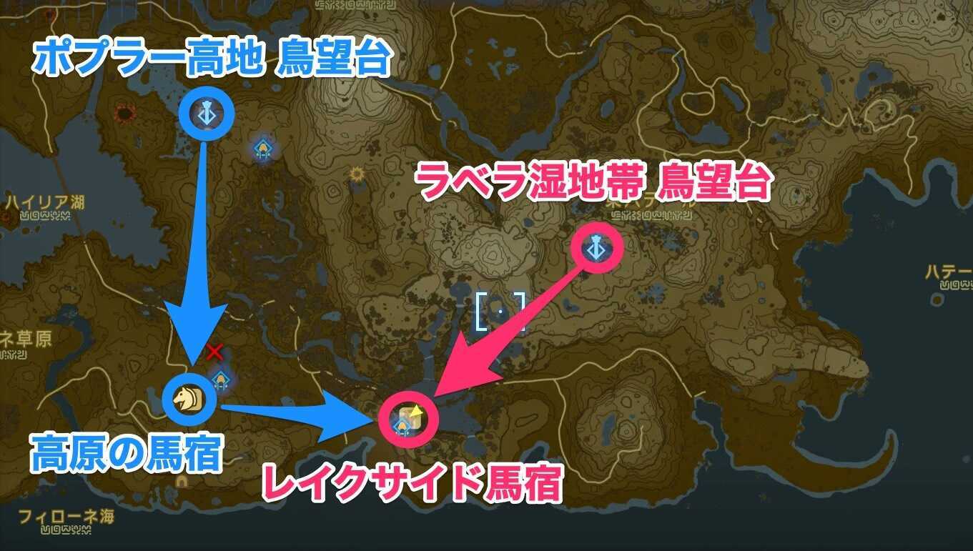 レイクサイド馬宿行き方