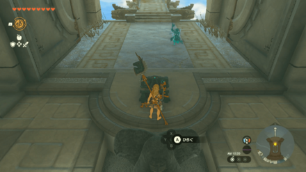 始まりの空島の時の神殿の女神像