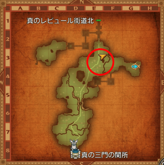 イービルフライの出現場所マップ