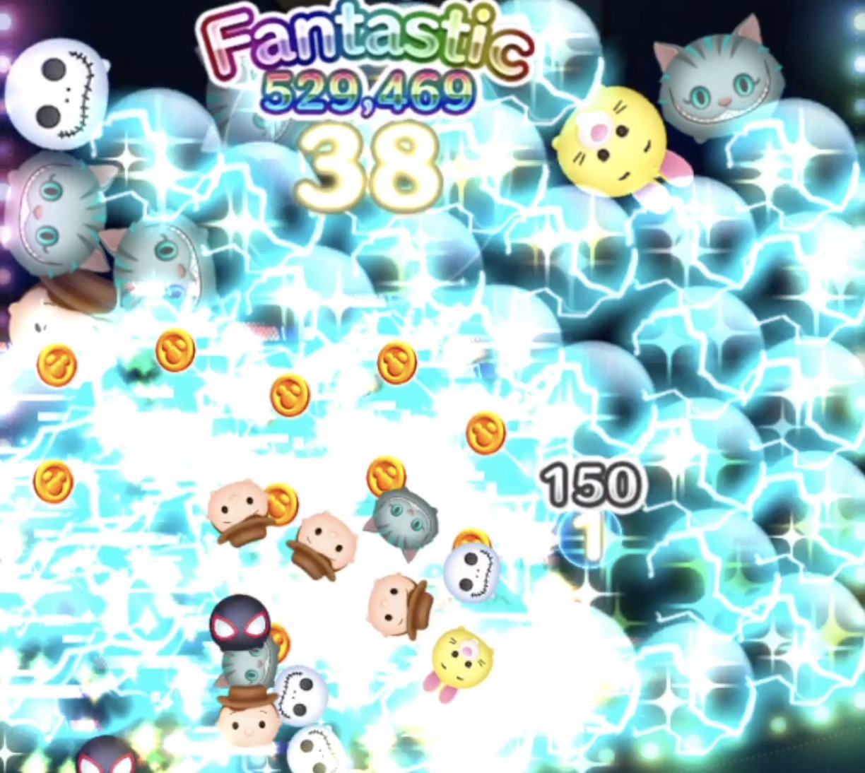 高得点マイルスは周りのツムも消す