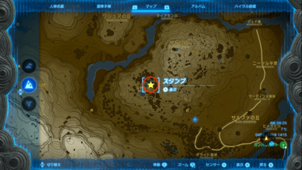 ルチル湖付近の拡大マップ