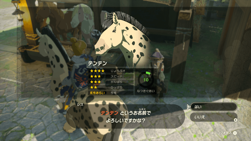 テンテンの能力値