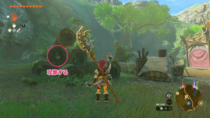 平原外れの馬宿のコログ