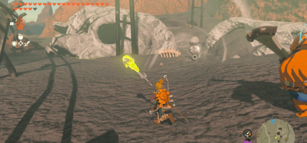 獣神の弓を岩オクタに吸い込まると低確率で5連射に