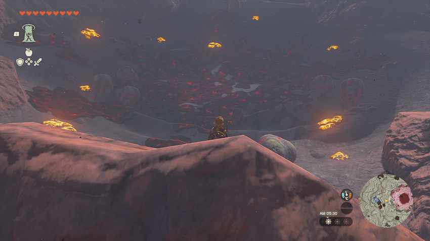 撃破前は火口が塞がれている