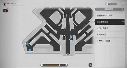 封鎖セクタの場所マップ