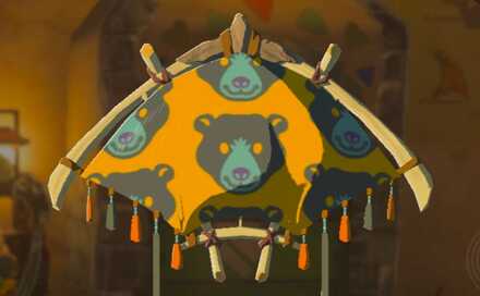 パラセールのコウテイヒグマの生地