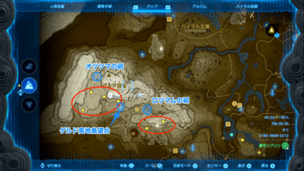 ゲルド高地拡大マップ