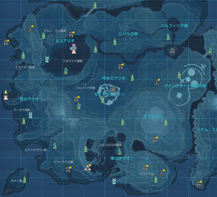 エアリオのマップ（2023_06_07アプデ）