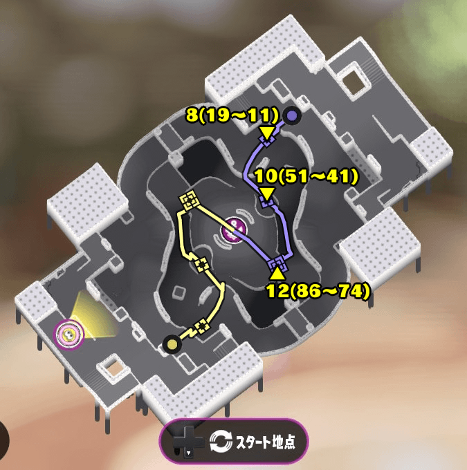 コンブトラックのガチヤグラマップ