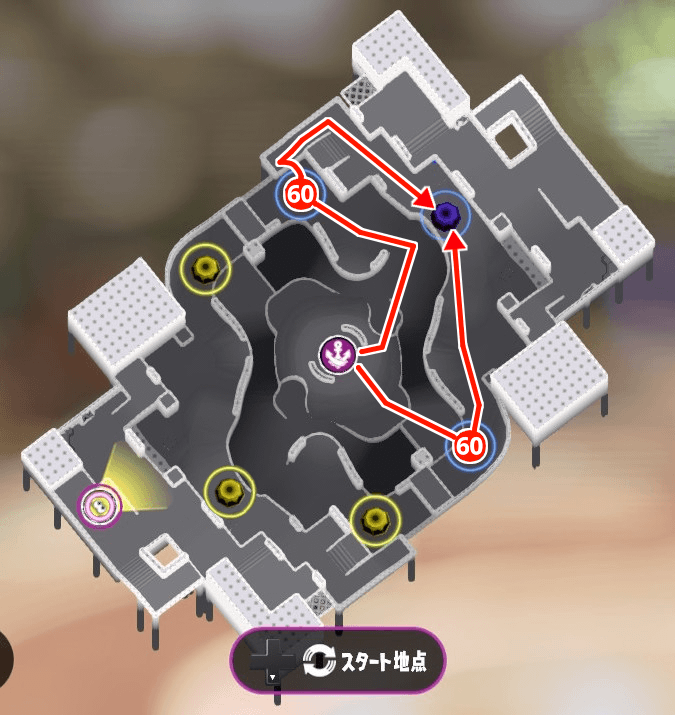 コンブトラックのガチホコマップ