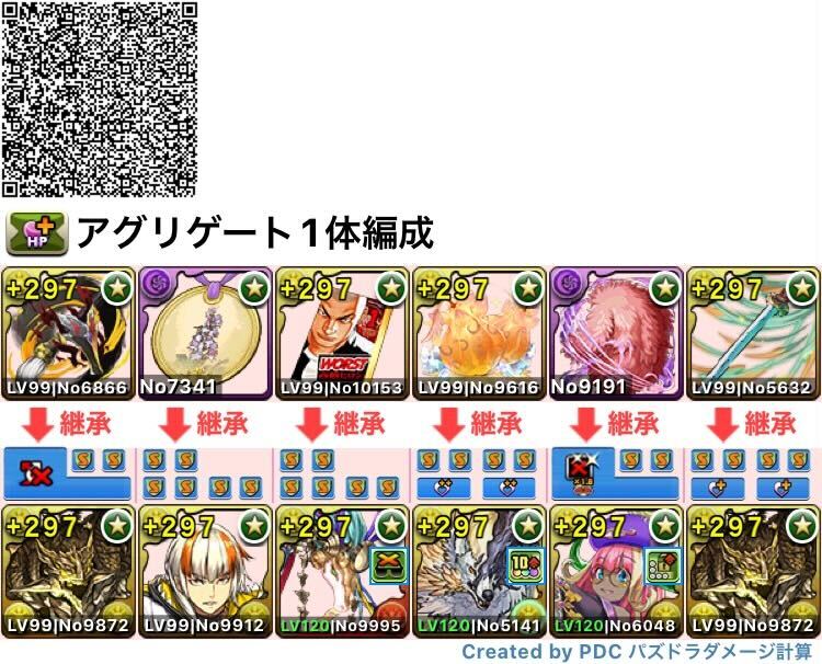 アグリゲート自陣1体のテンプレ