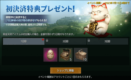 特典プレゼント