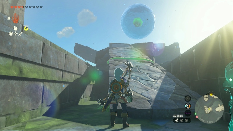 水風船が上へ飛ぶように