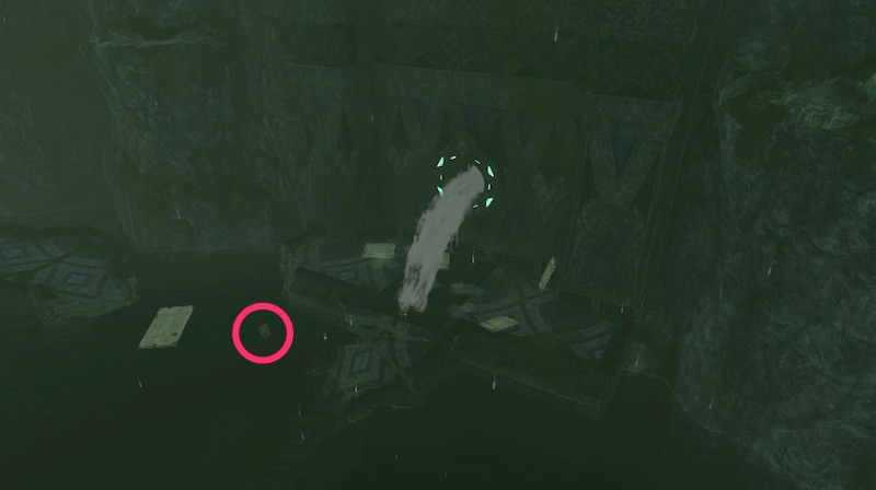 古代ゾーラの祭殿のゾーラの盾の宝箱