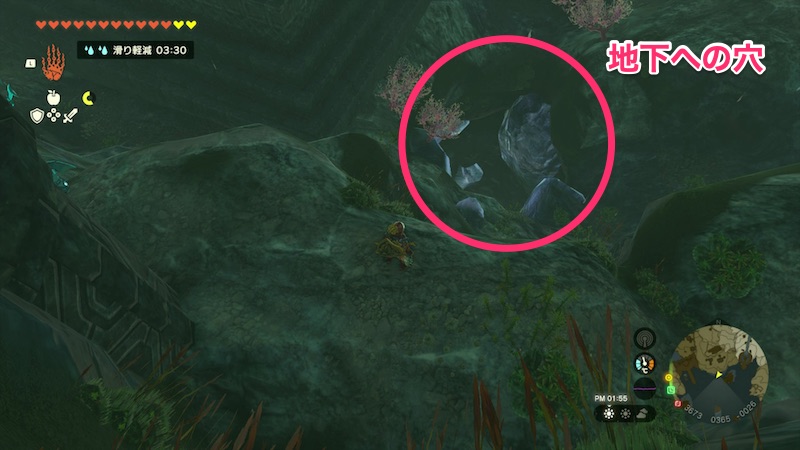 古代ゾーラの祭殿のゾーラのすねあての宝箱