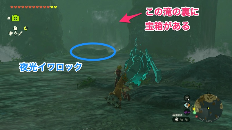 古代ゾーラの祭殿のゾーラのすねあての宝箱