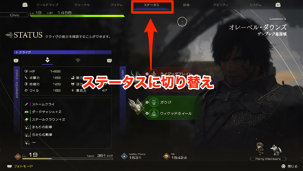 トルガルステータス確認②