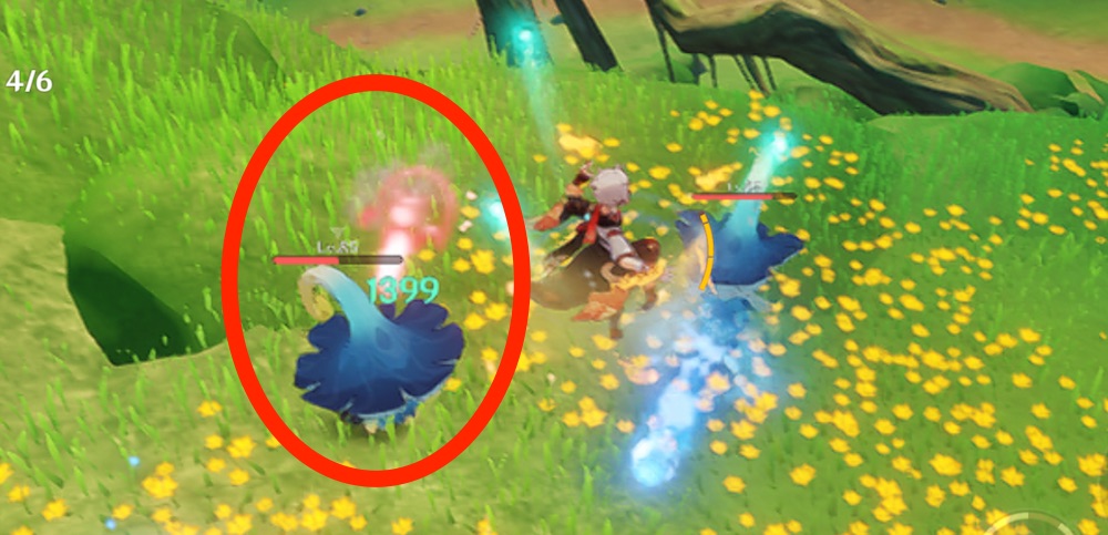 敵が複数いる場合はどれかにマーキング