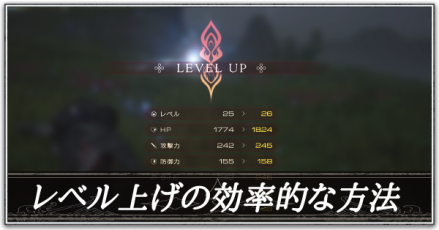 レベル上げの効率的な方法
