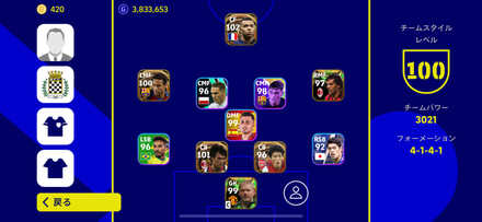 4-1-4-1のフォーメーション画像