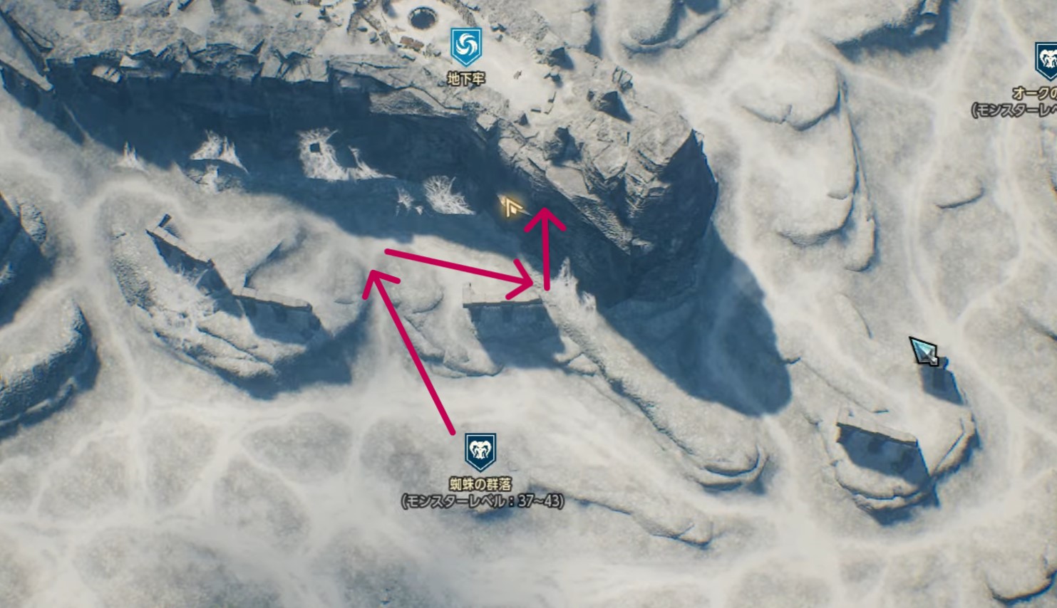 宝箱⑥蜘蛛のマップ