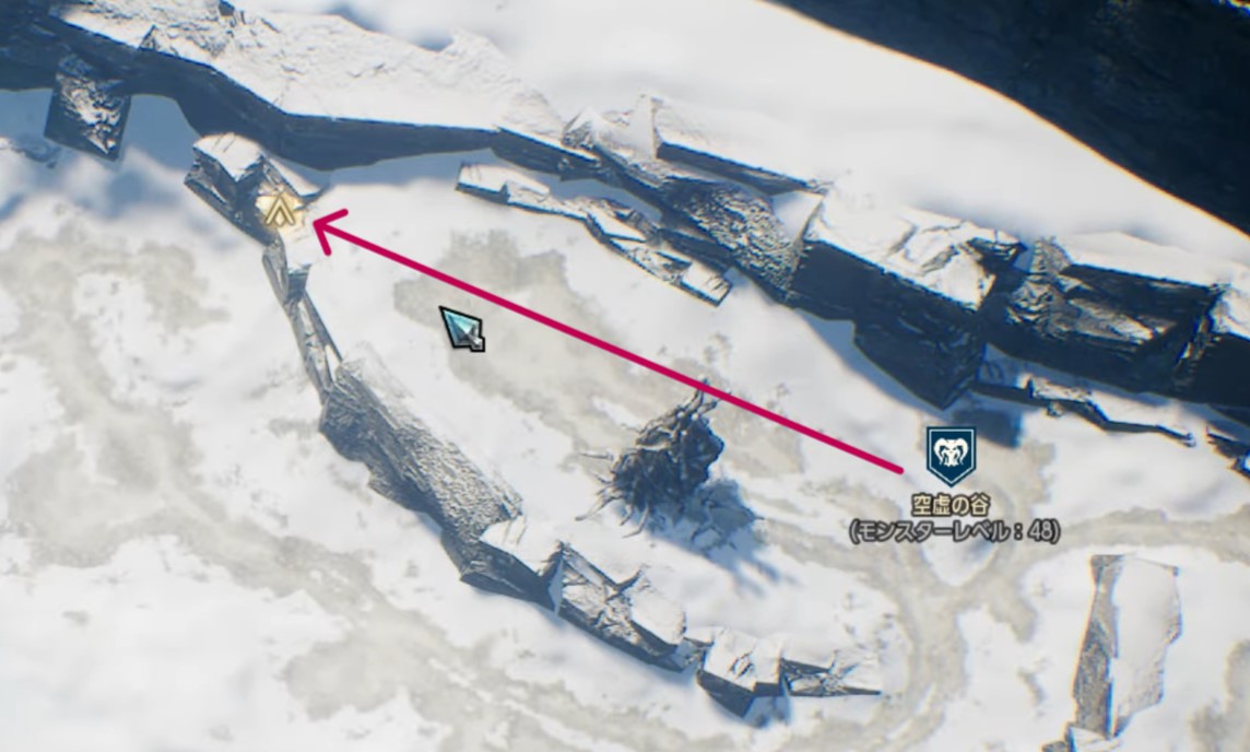 宝箱⑨牙の団本陣のマップ