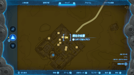 ティクルと勝負詳細マップ