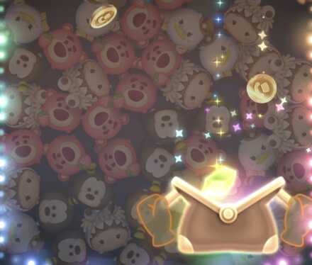 バッグをフリックして財宝をキャッチする