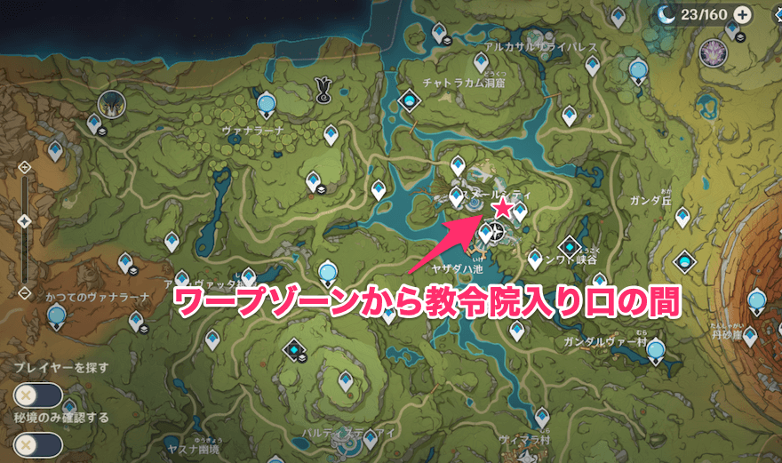 プルビルニの戒めの場所