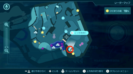 猛進の穴ぐらの地上マップ画像