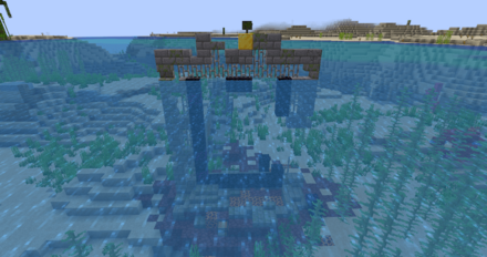 水中の荒廃したポータル