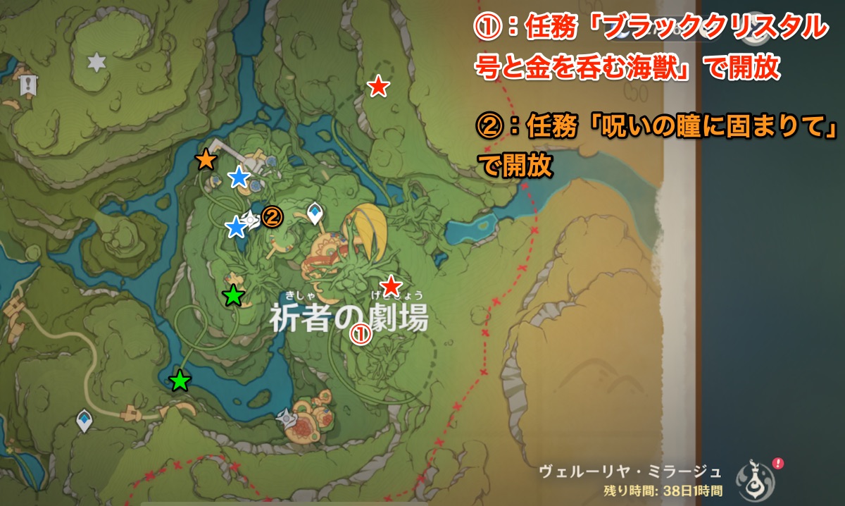 祈者の劇場の爆速車一覧