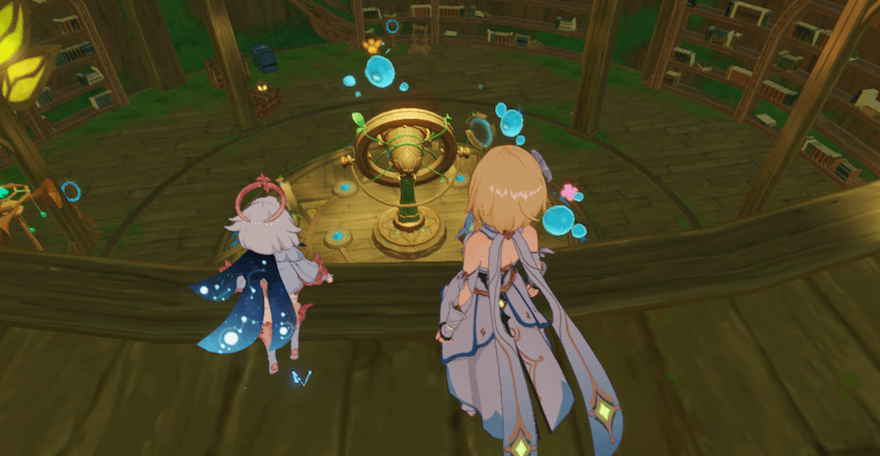 建物内の下へ向かいストーリーを見る