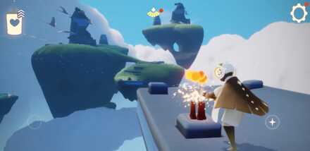 20本のキャンドルに火を灯す