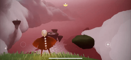 闇の破片出現中のエリアは空が赤く染まる