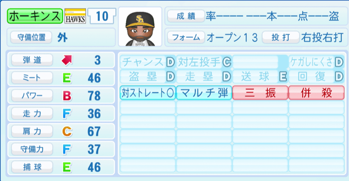 ホーキンスのステータス画像