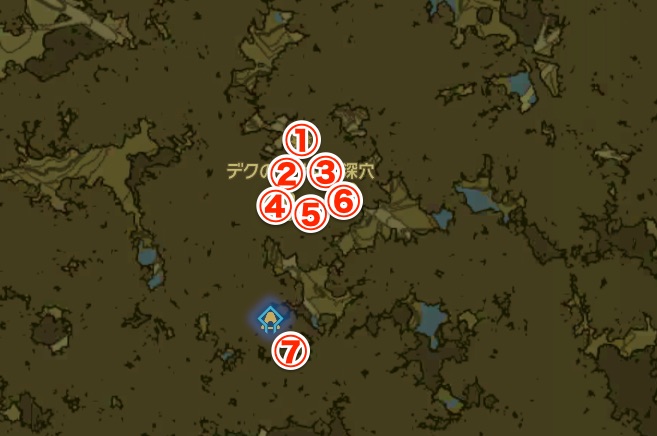 コログの森のマップ