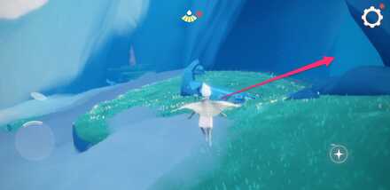 右手の開けたエリア