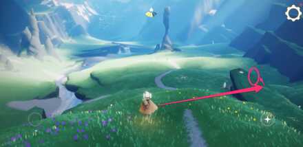 案内人がいる岩場の裏側に向かう