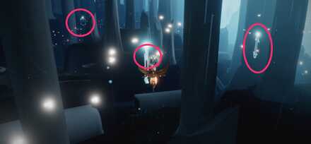 各地に点在する光の輪を全て集めましょう