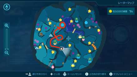 ふっとばされ回廊の地上マップ画像